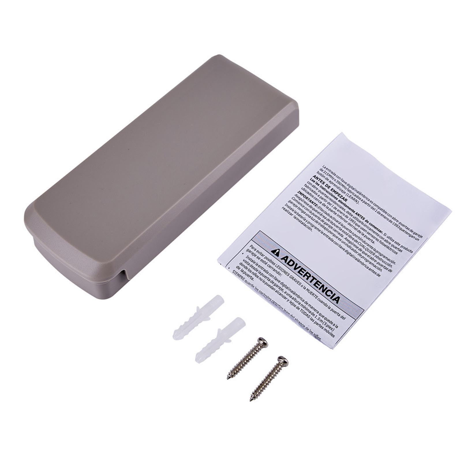 SEAFRONT Abridor de puerta de garaje, teclado inalámbrico sin llave, reemplaza el de entrada segura sin llave, compatible con Liftmaster Chamberlain Wayne Dalton