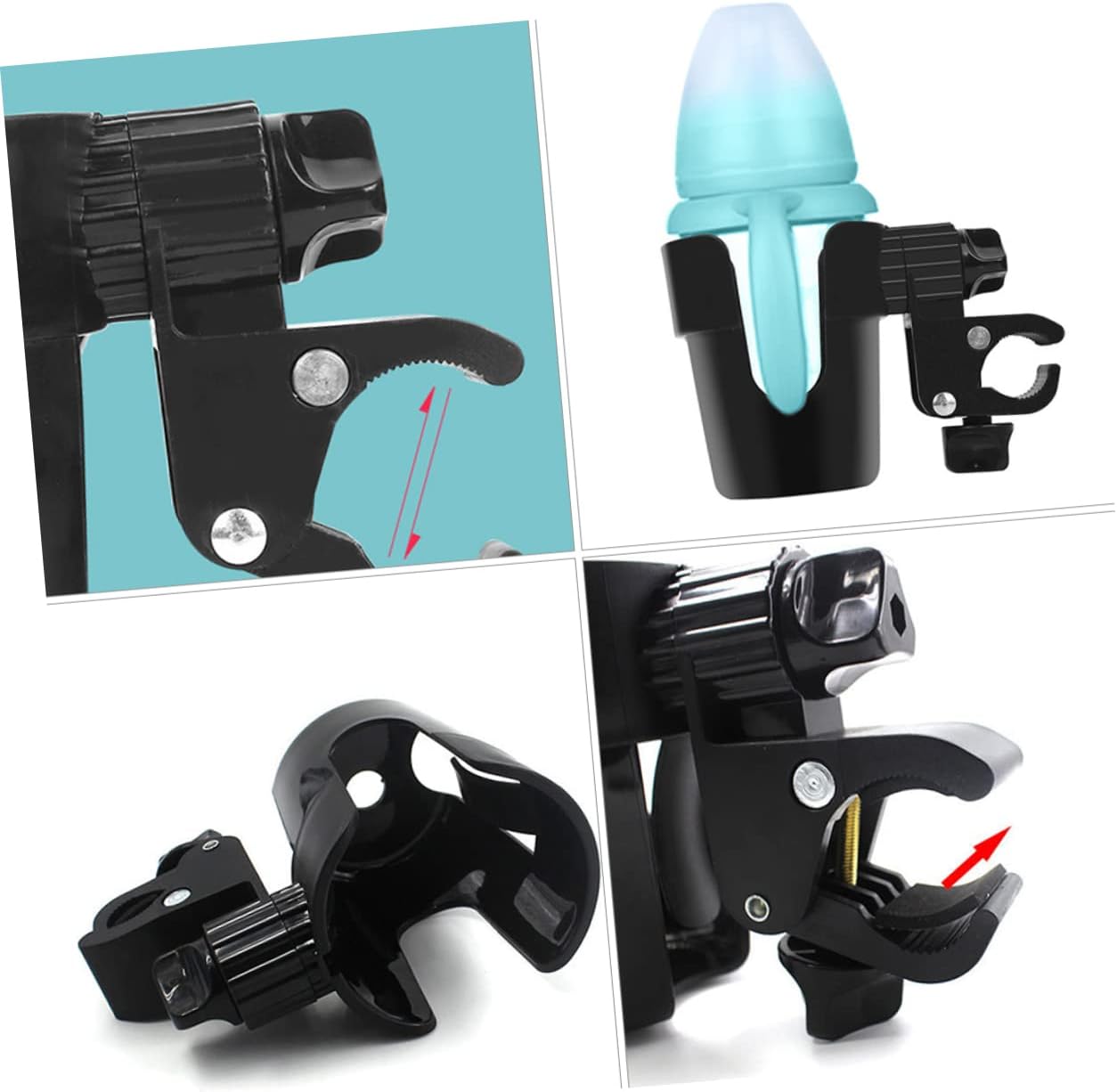 Toddmomy 2pcs Water Bottle and Cup Holder for Stroller Stroller Accessory for Drinks Material Compatible