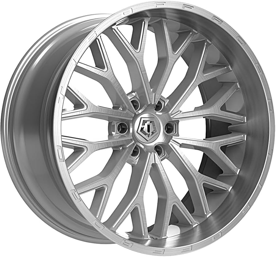 Amazon.com: TIS 565BSM 22X12 Brushed Silver & Milled Wheel - 6X135