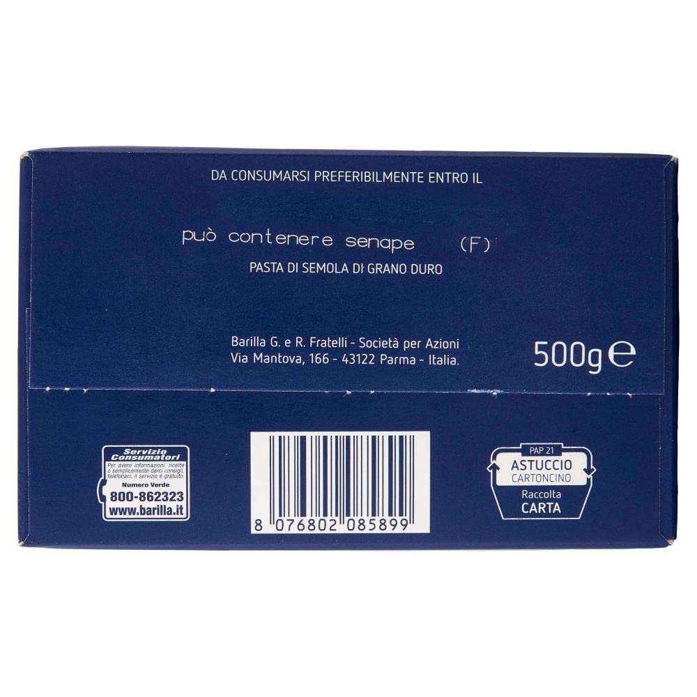 Barilla 20x Rigatoni Pasta No. 89. Italian Pasta 500g