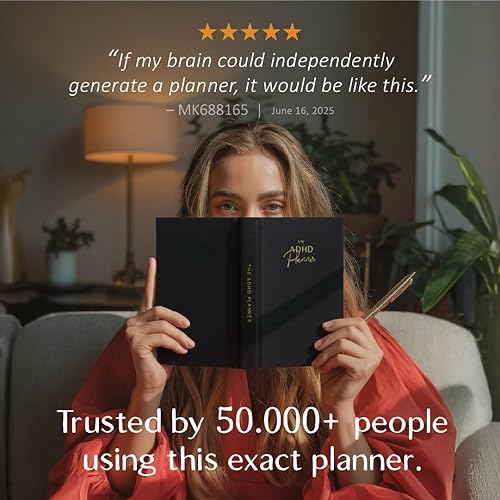 Miniatura 2 de The ADHD Planner para adultos  Diario diario y semanal sin fecha para personas desorganizadas, 90 días  Rastreador de hábitos, registro de emociones
