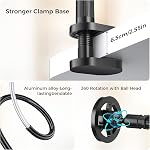 Gooseneck Phone Holder for Bed Laying Down, Magnetic Cell Phone Mount for Desk Headboard Bedside, Flexible Long Arm Stand for iPhone 17 16 15 14 13 12 Pro Max Plus Mini