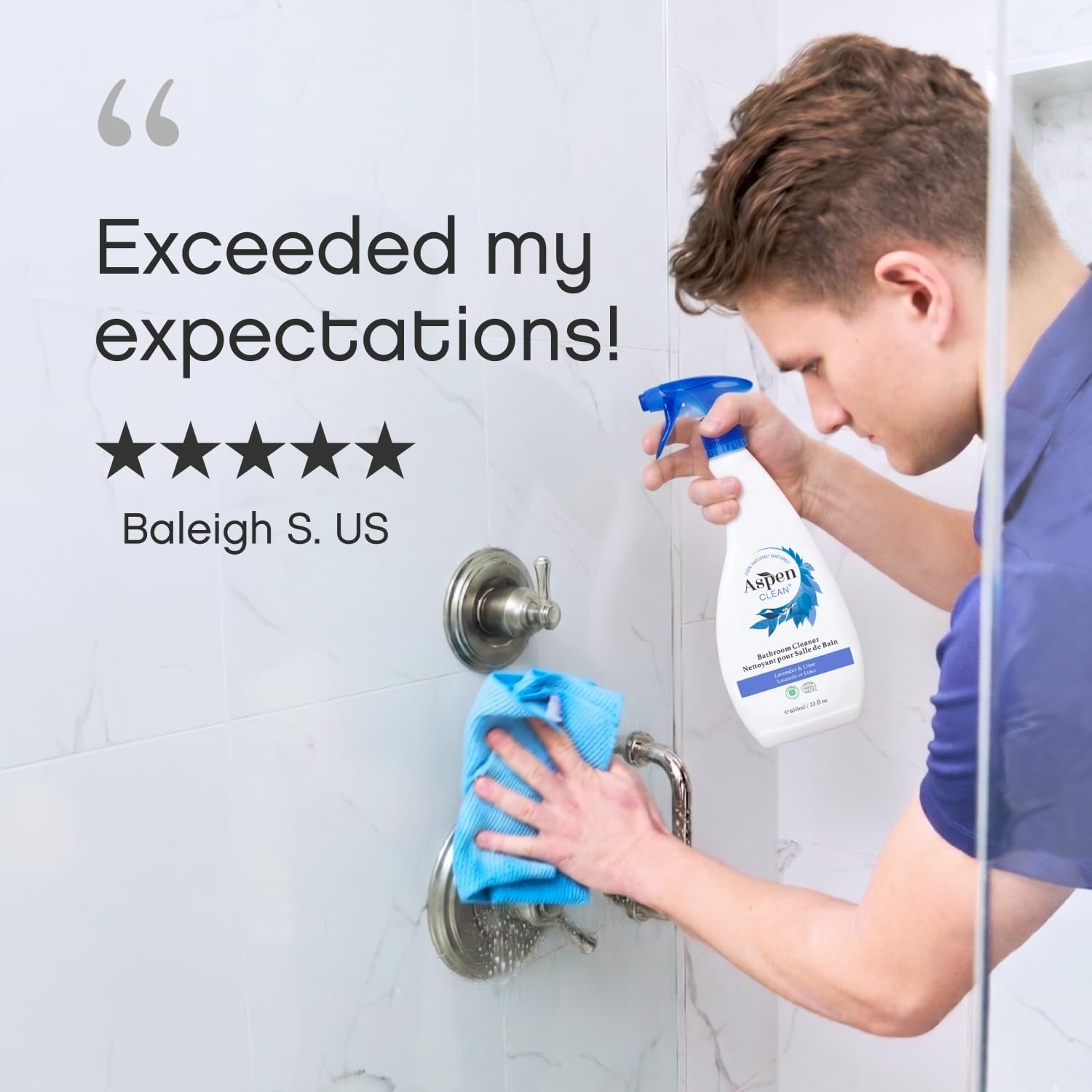 AspenClean Bathroom Cleaner Spray | 22 oz - Pack of 2