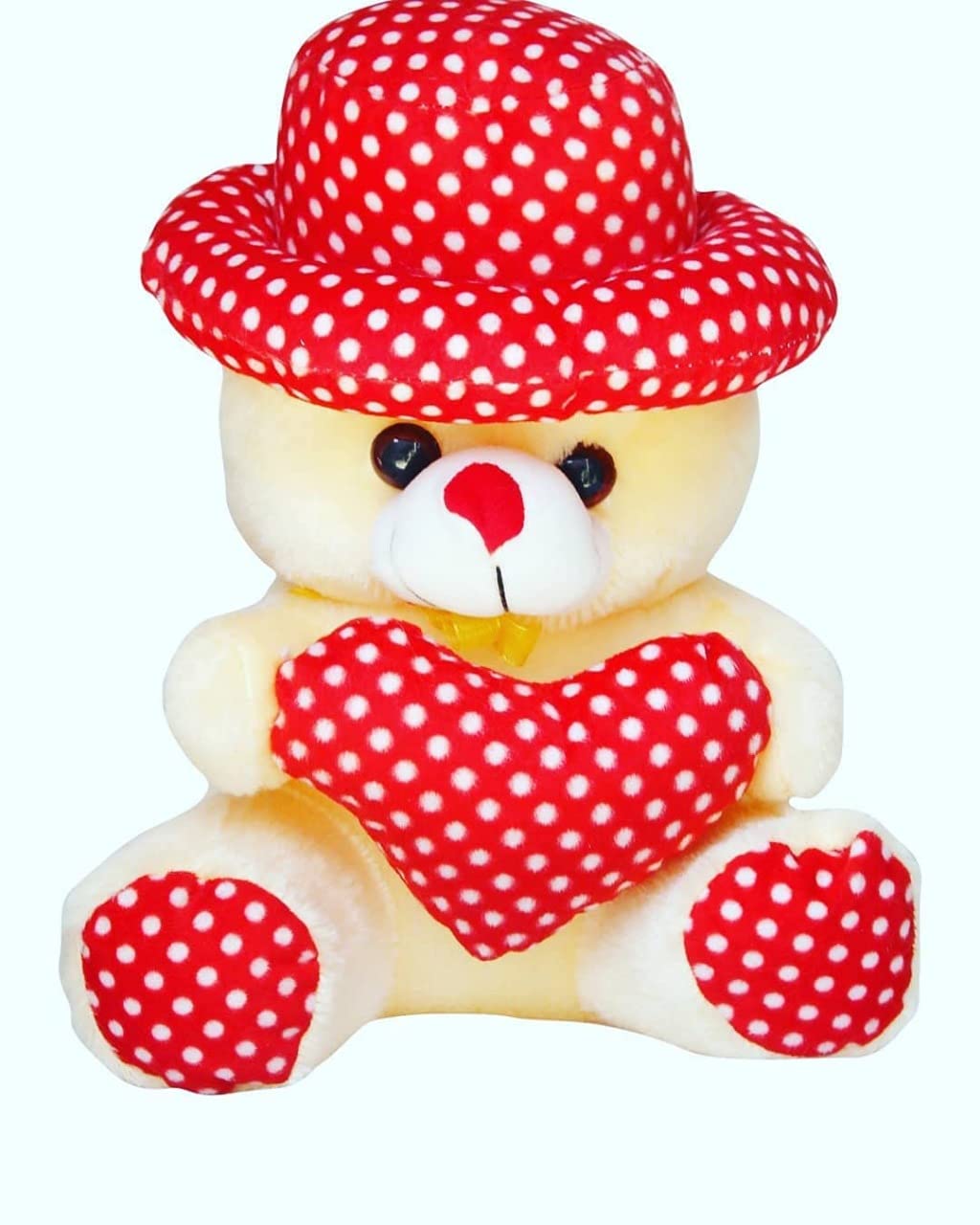 MAA KAMLA Traders Cutest Stylish Attractive Small Size Teddy Bear Soft Toy for Kids/Boys/Girls /Girlfriend(Cream Cap tedd -17)