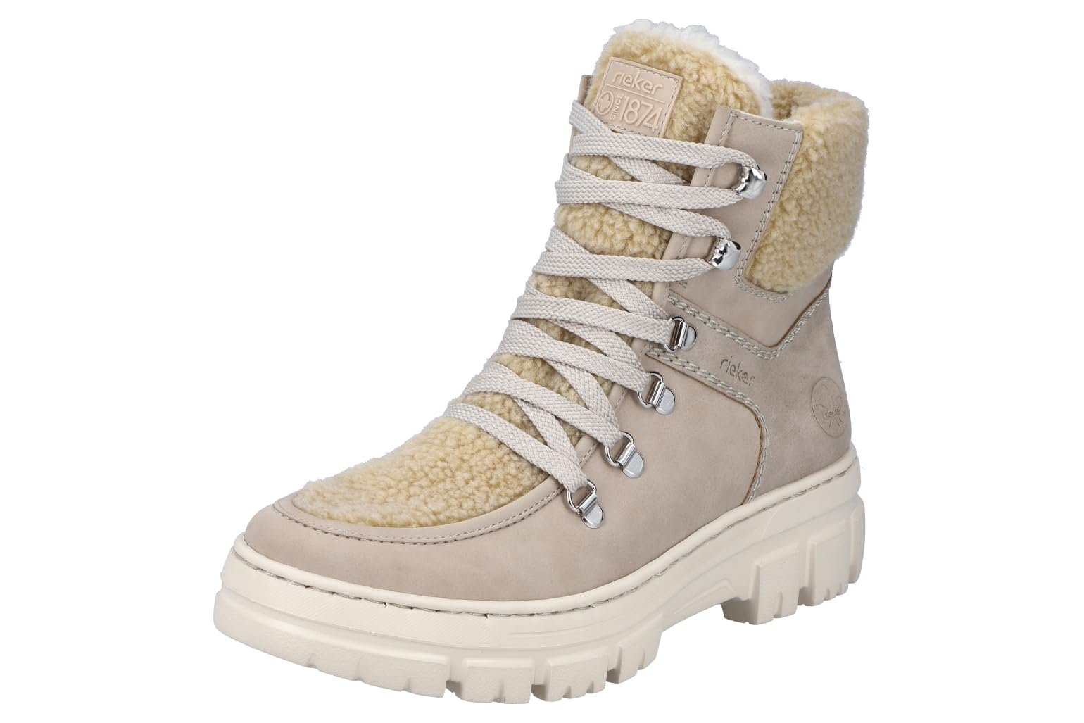 Rieker Women's Z7430 Lace-Up Boots, beige, 6.5 UK