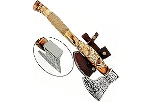 AX-7000: Exemplary Forged Carbon Steel Viking Hatchet for Unparalleled Camping Adventures