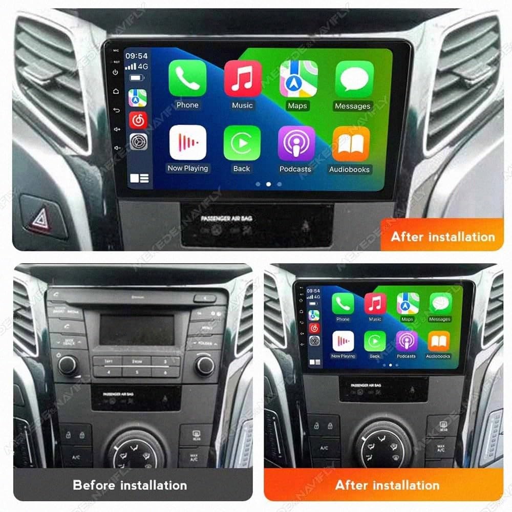 Bezprzewodowy Ekran Apple Carplay Android Auto dla Hyundai i40 2016 Przenośny Ekran Dotykowy Apple Carplay, Nawigacja Gps/Sterowanie, 4 Rdzeń 2G+32G