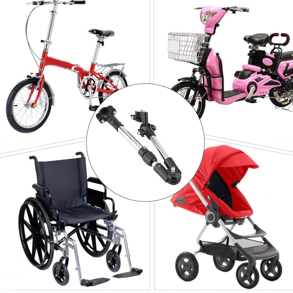 Jwthee Stainless Steel Bike Umbrella Stand, Umbrella Holder for Golf Cart Adjustable