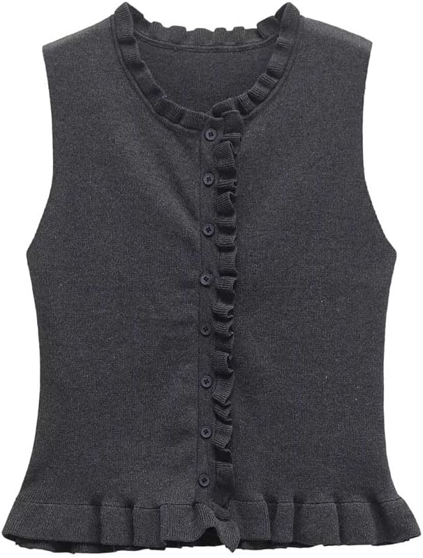 Women's Multi-Layered Round Neck Sleeveless Top