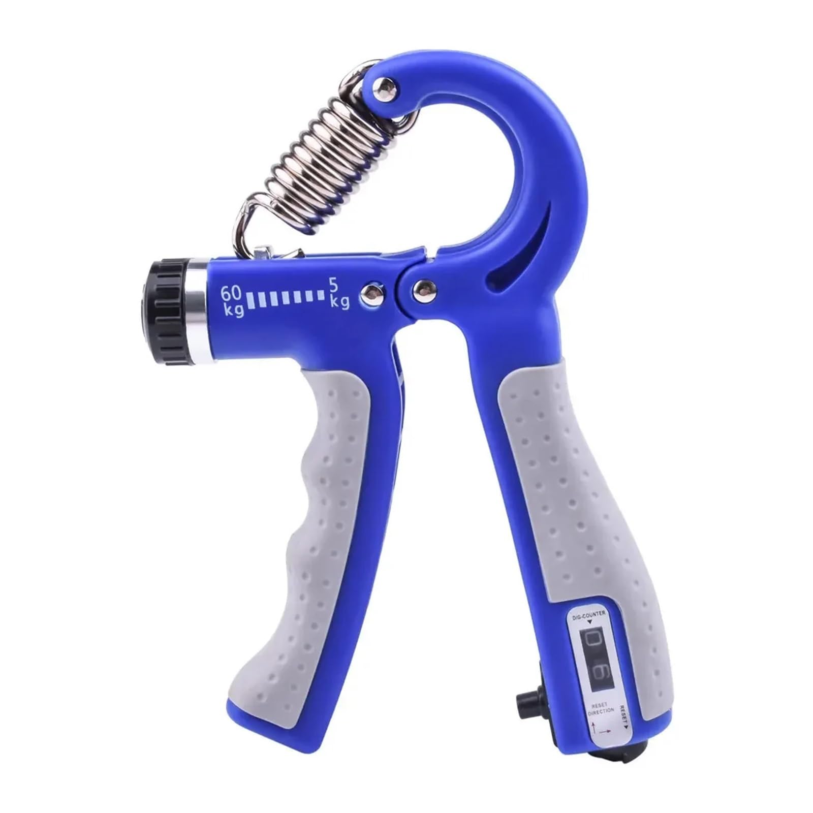 FLYIODFCXV Wrist trainer, 11~132lbs R-type Adjustable Strength Apparatus Forearm Muscle Training Dynamometer(Blue)