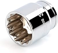 Vista 78 de TEKTON Juego de llaves de vaso de 6 puntos de 1/4 pulgadas de profundidad con riel, 11 piezas (5/32 - 9/16 pulgadas) SHD90105