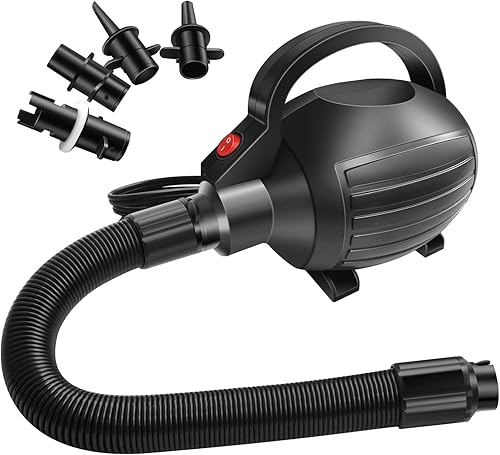 AWSUM Bomba de aire eléctrica de 600W para colchoneta de gimnasia inflable, bomba infladora desinfladora de llenado rápido para colchón de aire de