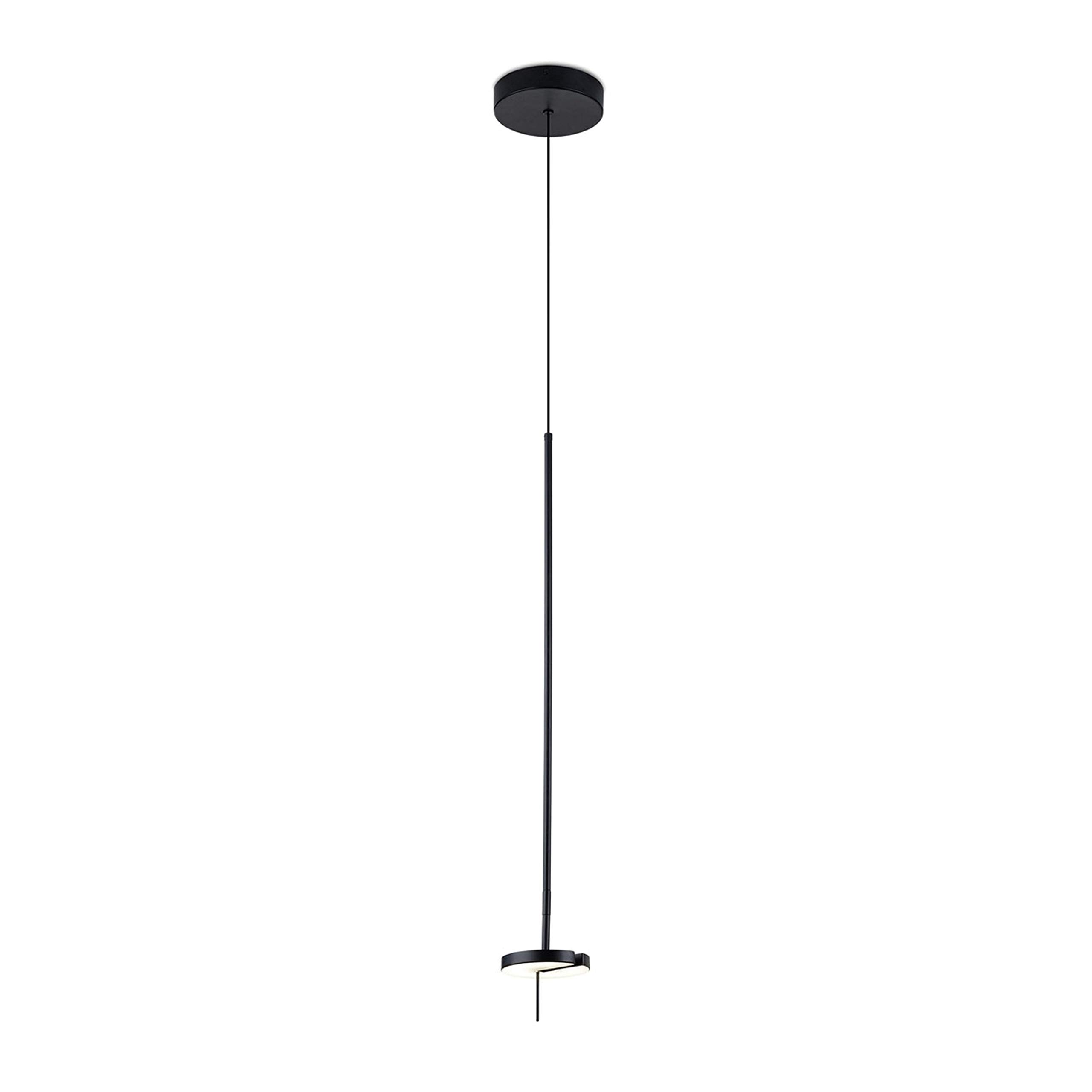 Leds C4 Black Grok Invisible - Led Ceiling Pendant Matt Mains Dimming (Lc) 765Lm 3000K