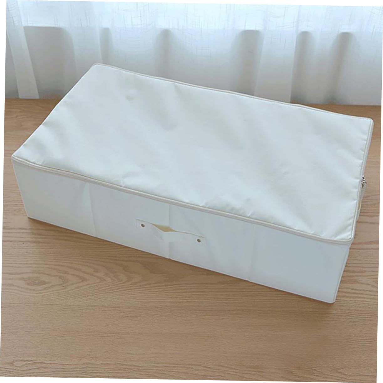 KOMBIUDA Contenedor Almacenaje Colchas No Tejidas Organizador Plegable Cama Tapa Cesta Almacenaje Ropa