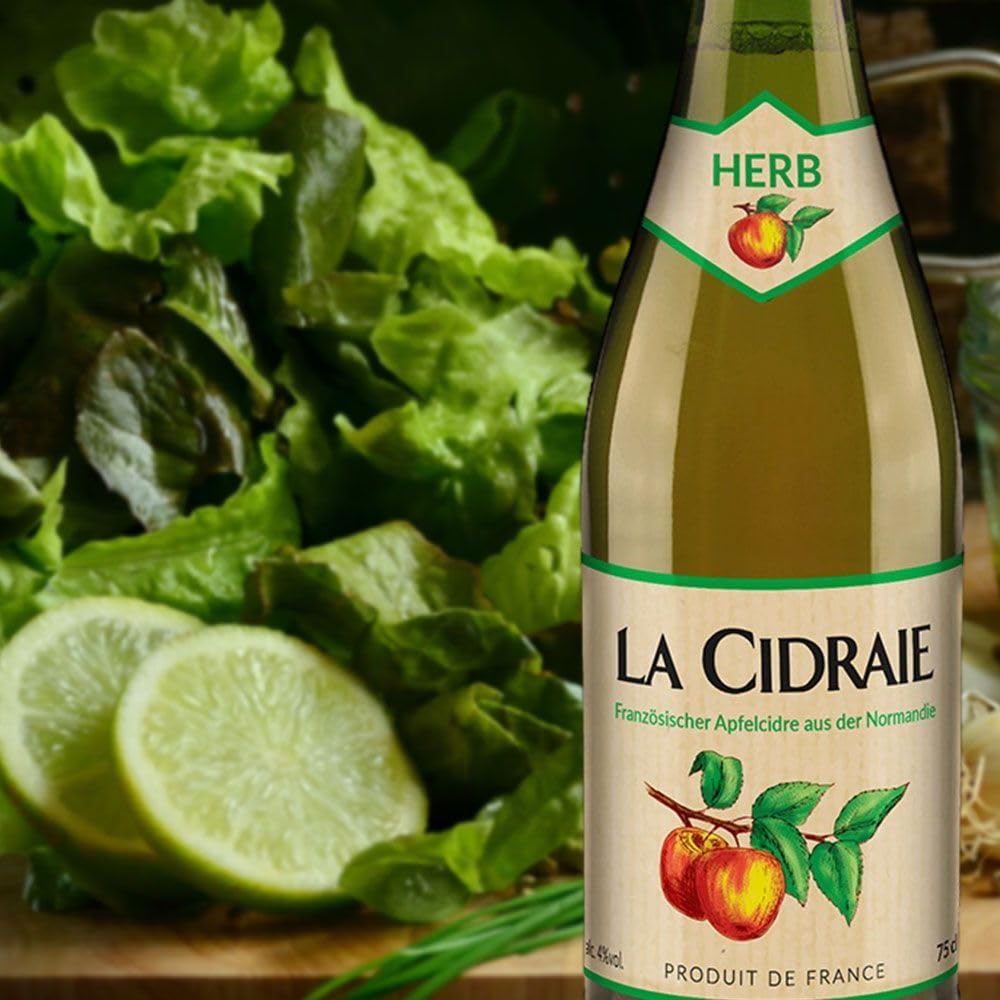 La Cidraie Cidre herb, halbtrocken, sortenreines Weinpaket + VINOX Winecards (6x0,75l)