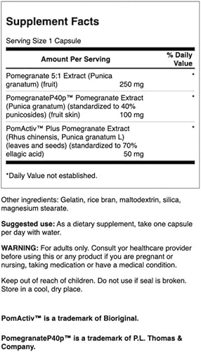 Miniatura 3 de Swanson HERB Granada Complejo 60 CAPS