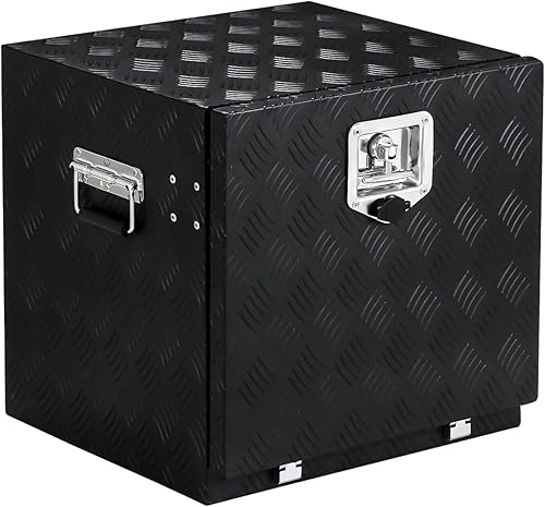 Miniatura 2 de Caja de herramientas de aluminio para camión con cerradura y llaves, caja de herramientas de almacenamiento de remolque resistente de 182448