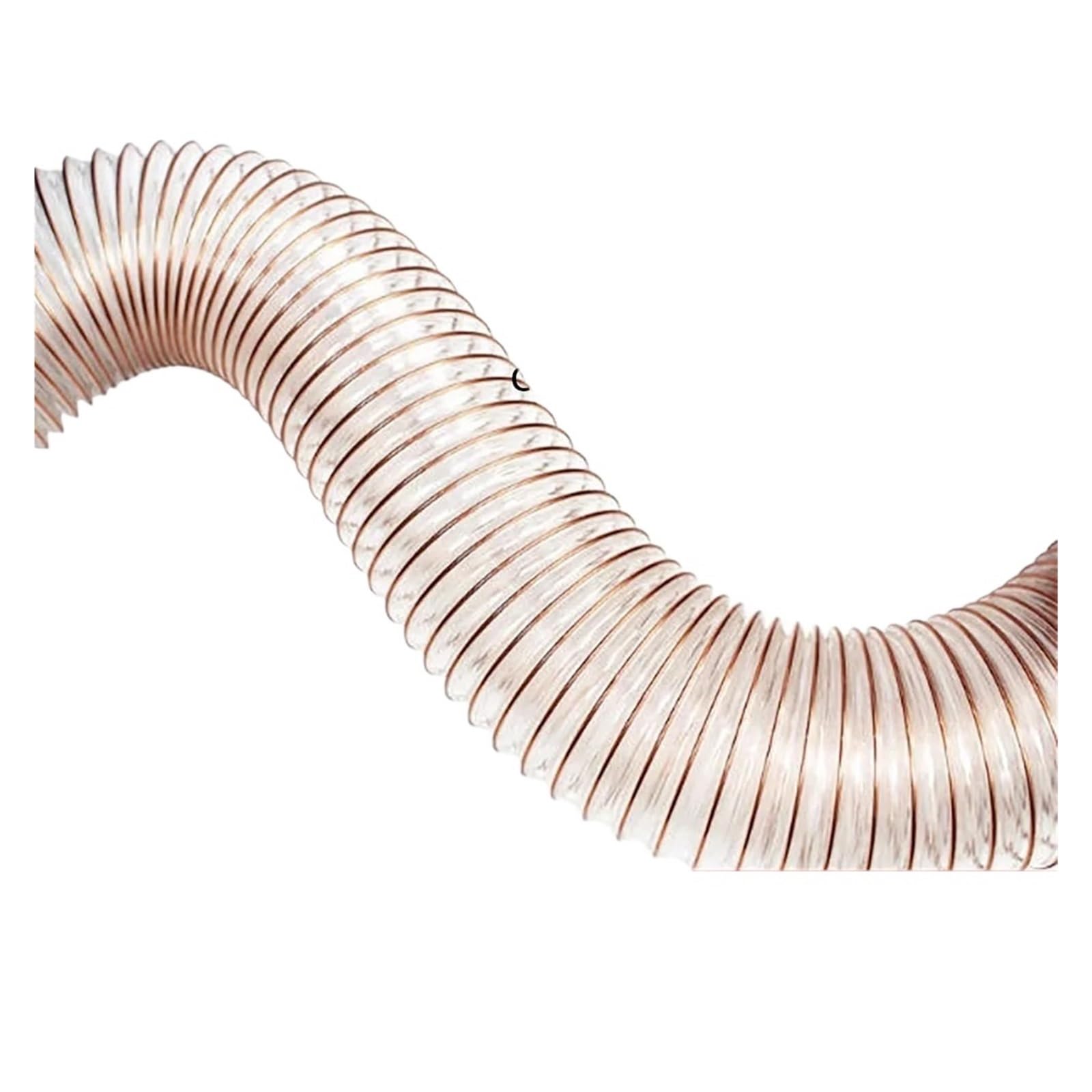 Wzptlkibad 4M Vacuum Hose, Transparent Tube For Dust Suction And Exhaust, 20-100Mm Id, 1-5 Meter Length