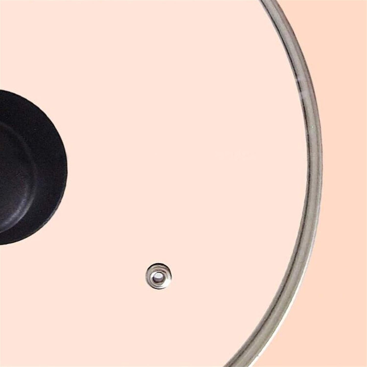 Universal Lid for Pots Tempered Glass Lid Safe Nonstick Cookware Glass Lid, 9.7", Clear Pan Lids (Size : 34cm)