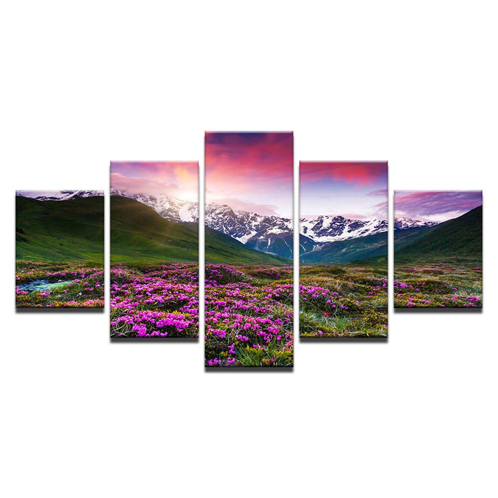Impression sur toile de paysage pour habiller un mur vide au-dessus du lit de chevet