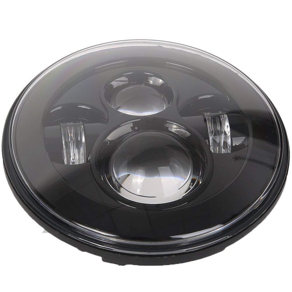 SXMA 2PCS 7 '' 45W Ronde Phare LED Blanc Phares LED Phares pour Jee p Wrangler JK / TJ / LJ / CJ Moto