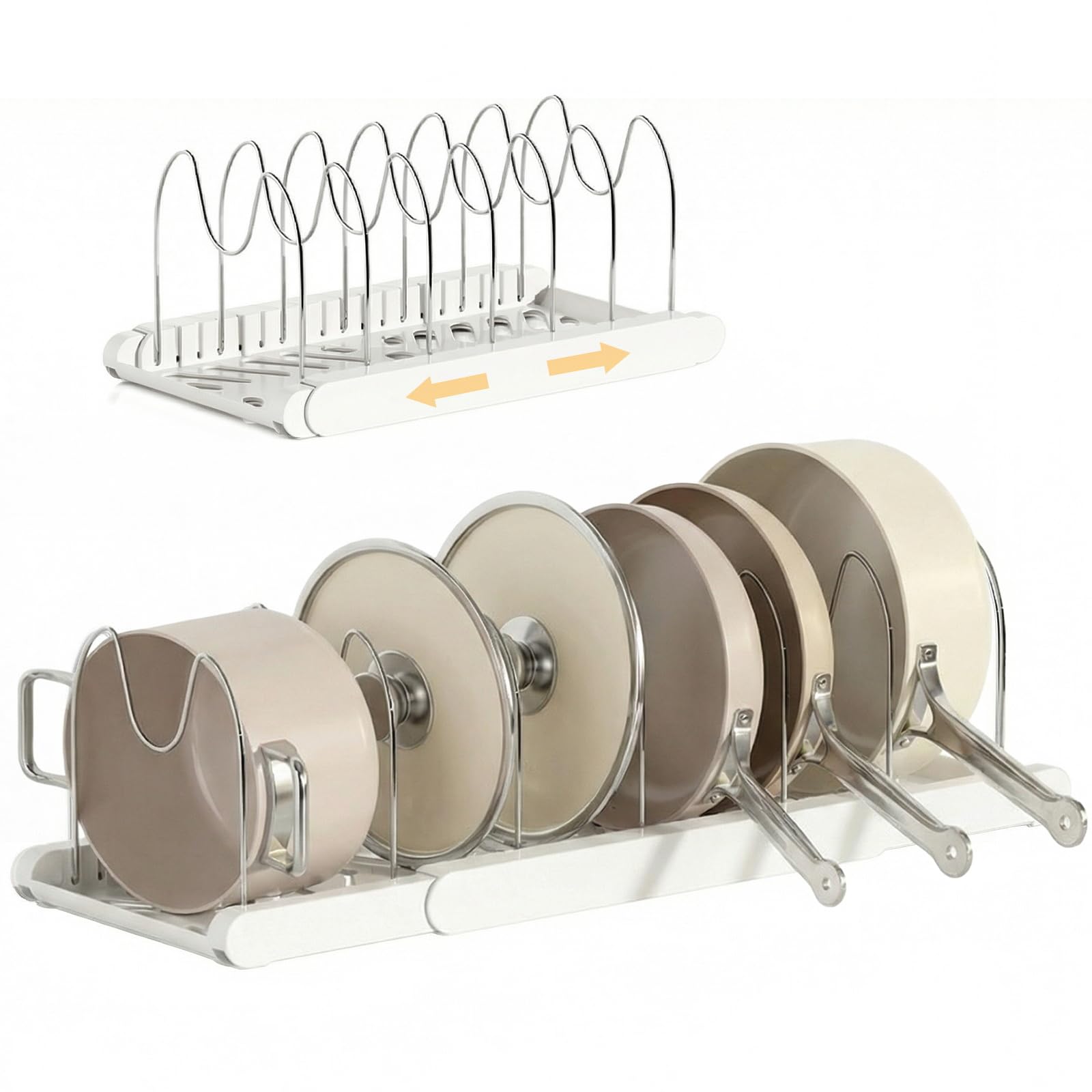 TOMSHUB Expandable Pots and Pans Organizer Under Cabinet – 23% Off ...