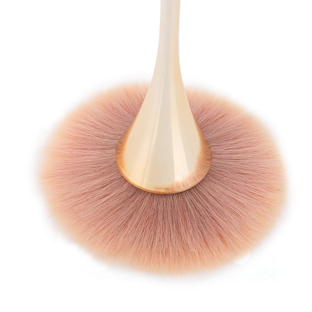 Pennello Professionale per Manicure e Nail Art, Spazzola Pulizia Polvere Unghie con Taglierino Integrato, Accessorio Essenziale per Cura e Rimozione Residui, Design Ergonomico Bianco