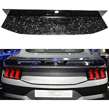 Deck Lid Panel Trim for Mustang S650 GT Darkhorse Ecoboost 2024 2025 2026,Dry Carbon Fiber Rear Trunk Lid Cover for Mustang Performance Forged Carbon