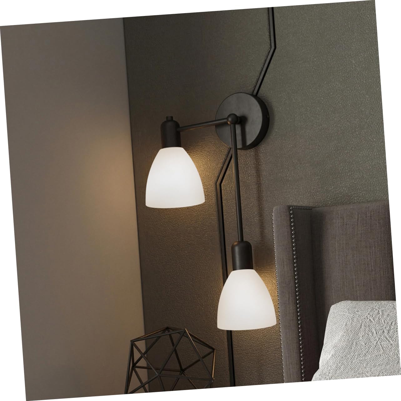 2pcs Replacement Glass Lampshade for Chandelier Frosted Design Easy to Install for Pendant Lighting and Wall Fixtures