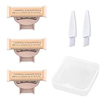 Vista 16 de 2 cabezales de repuesto LinMei Nu Shaver compatibles con Finishtouch Flawless Women Nu Razor con bolsa, 2 cepillos de limpieza