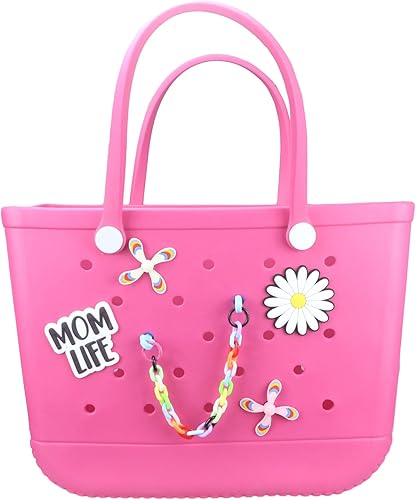 Miniatura 4 de Accesorios para bolsas de playa de PVC Totes de goma inserta encantos para bolso de Bogg