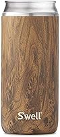 Vista 8 de S'well Enfriador de bebidas de acero inoxidable, se adapta a latas y botellas de 12 onzas, punto de partido, recipiente aislado al vacío de triple