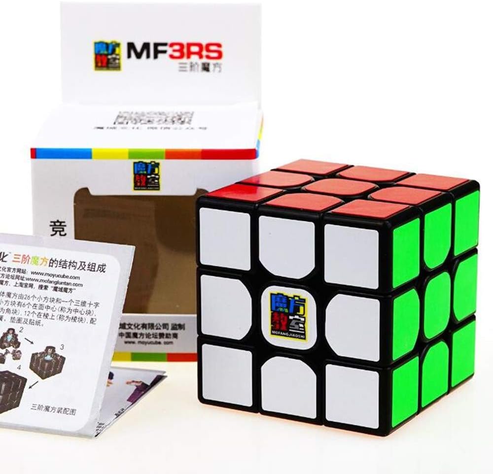 Gobus MoYu MoFangJiaoShi Cubing Classroom MF3RS Magic Cube MF3RS 3x3x3 Magic Cube Brain Training Puzzle Toy (Black)