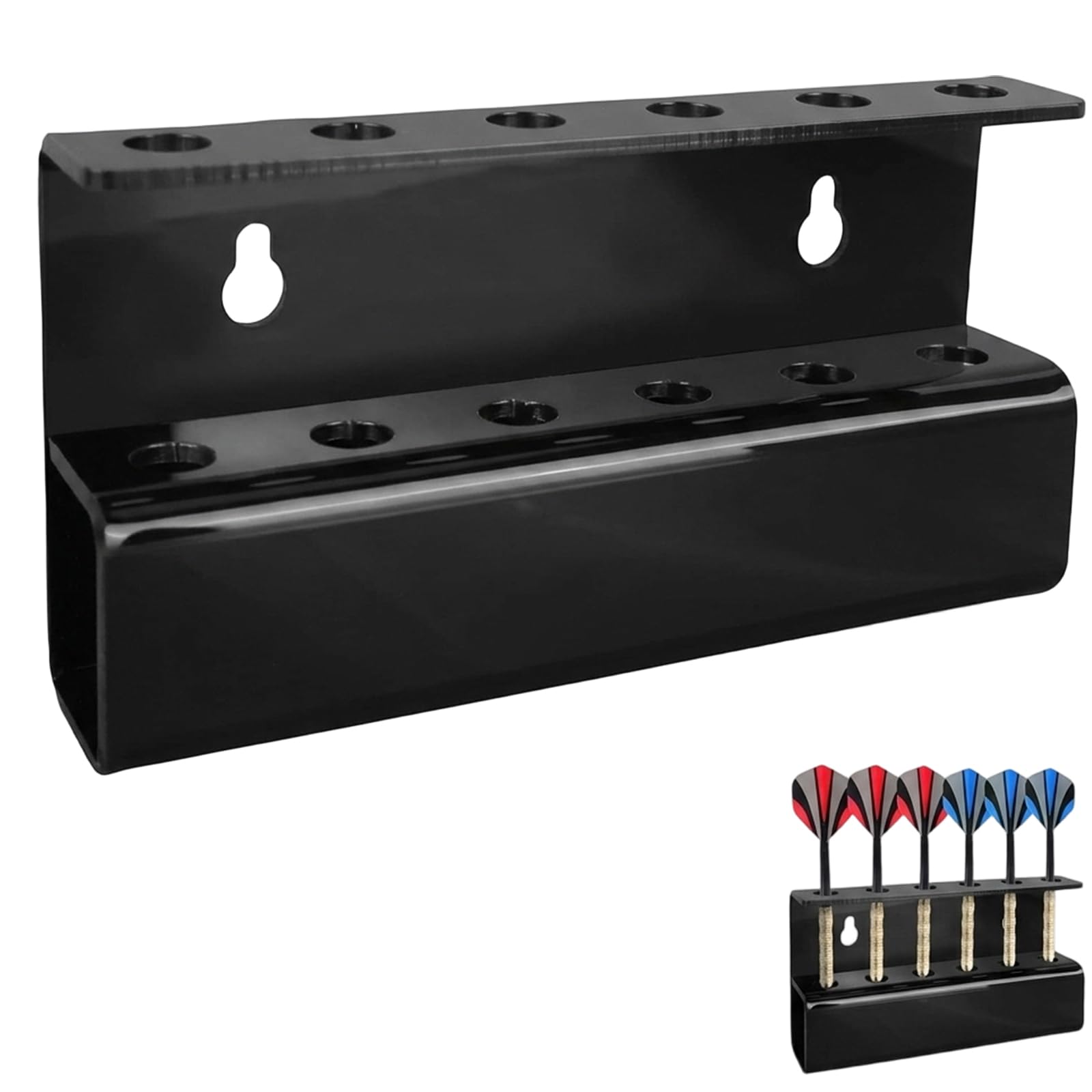 Dart Holder, Darts Holder Wall Mounted, Dart Dock with Screws or Self-Adhesive, Includes Hardware for Secure Wall Mounting,Ideal Darts Accessories for Home Game Room Bar,Durable & Easy to Install