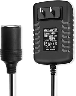 12V 2A AC to DC Converter 24W Power Supply Car Cigarette Lighter Socket, 110V to 12V Converter 2Amp AC to DC Car Cigarette Lighter Adapter for Car MP3/MP4 Player Fan Dash Cam Shaver under 24W Devices.