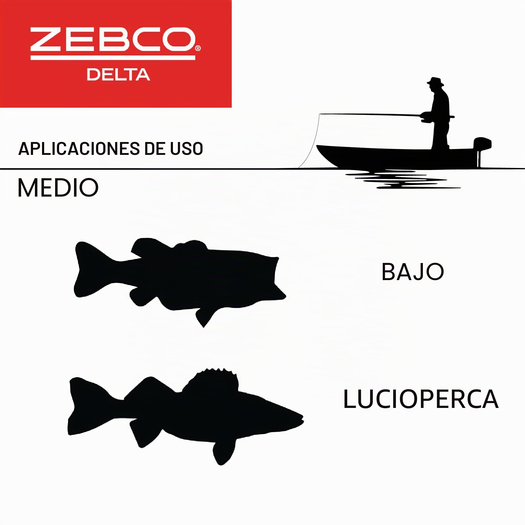 Zebco Delta Spincast - Carrete de Pesca, 5 rodamientos (4 embragues), antirretroceso instantáneo con Arrastre Ajustable en dial, Engranajes Totalmente metálicos