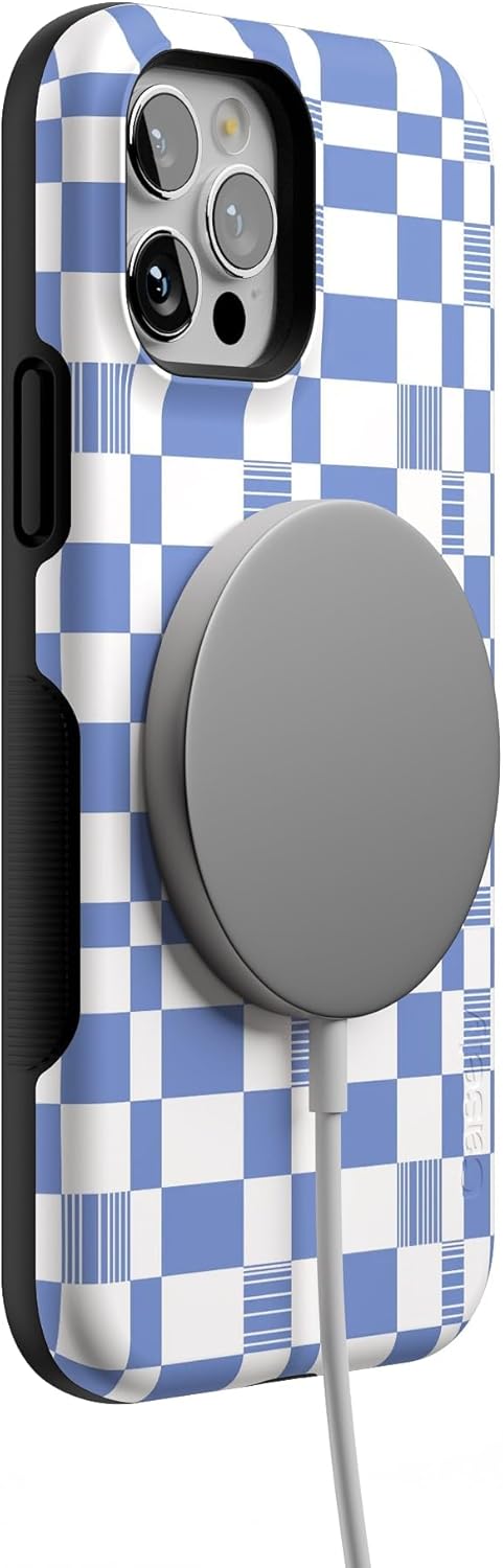 Casely iPhone 12/12 Pro Case | Reality Check | Periwinkle | Bold Protective Design | Compatible with MagSafe