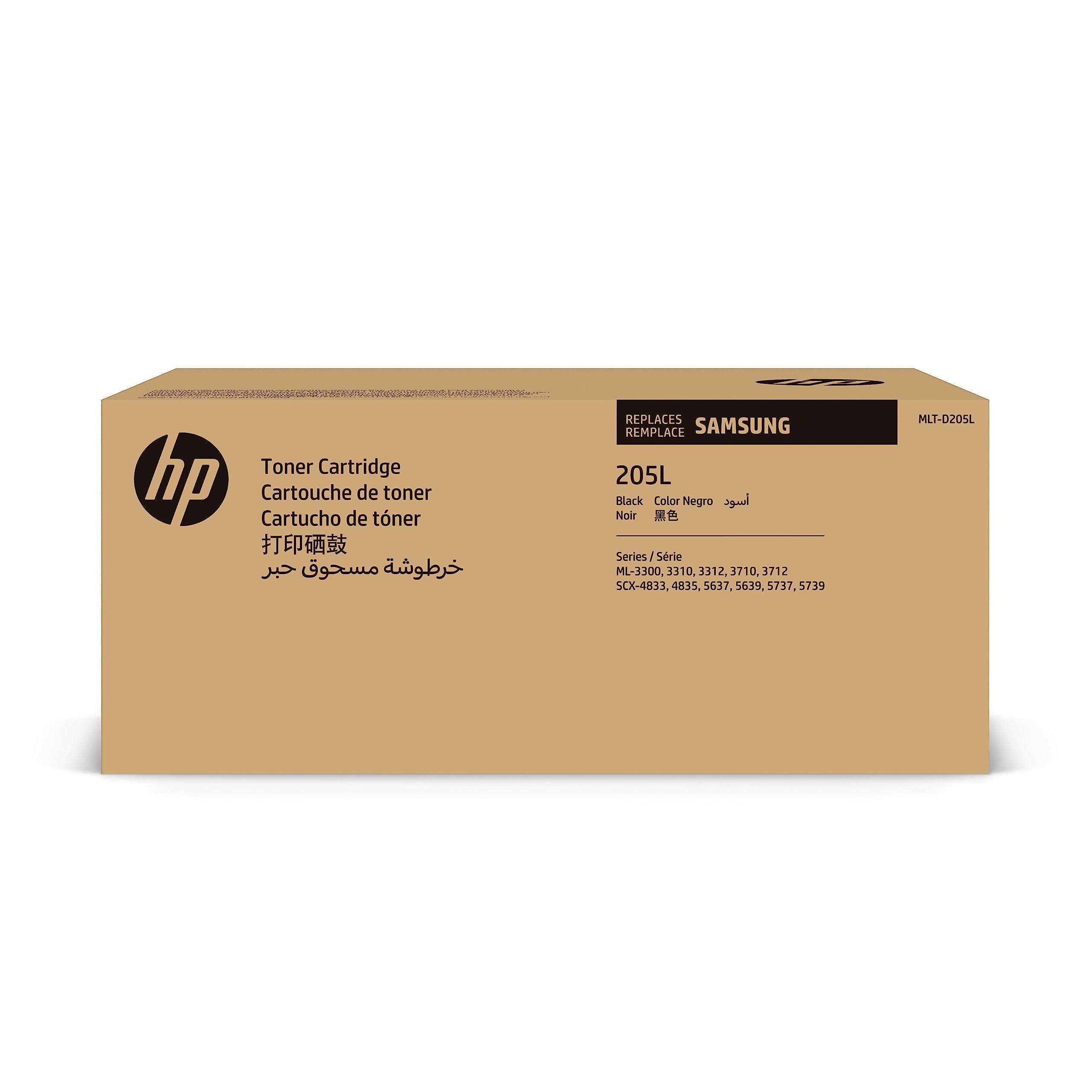 Samsung D205L SU963A, Cartuccia Toner Originale Alta Capacità da 5000 Pagine, Compatibile con le Stampanti Samsung Laser Serie ML-3710-12, SCX-5637-39, 5737-39, Nero