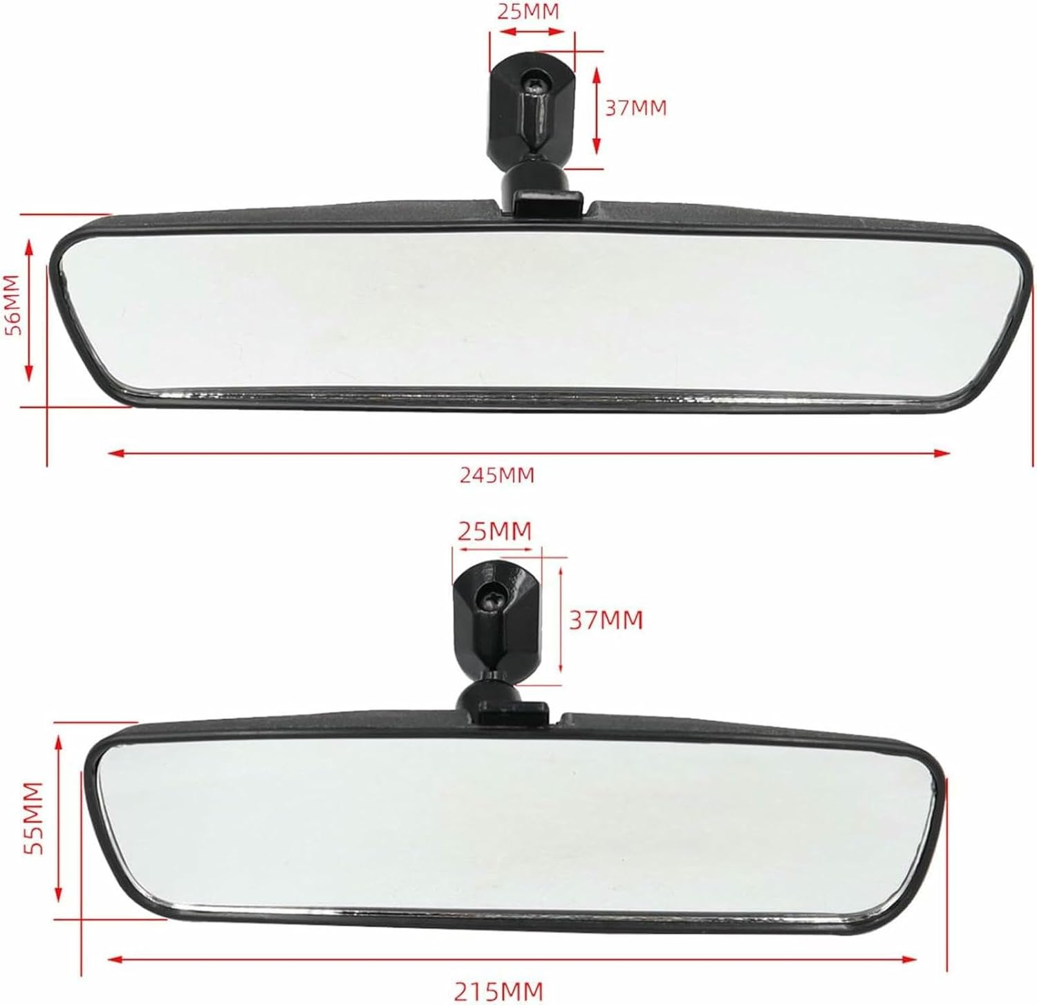 Car Interior Rearview Mirror 360 Degrees Adjustable Car Mirror, Interior Rearview Mirror,10Inch