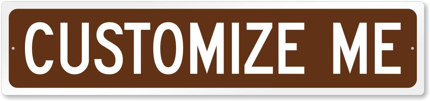 SmartSign Green Personalize Your Street Sign - 4" x 18", Aluminum Metal, Custom Street Sign for Outdoor Road, Home, Office, Decor, Room, USA-Made