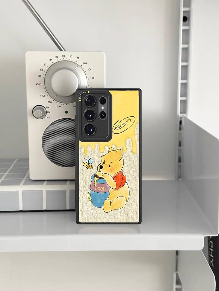 Amazon.co.jp: Galaxy S25 Ultra ケース くまのプーさん ラブ