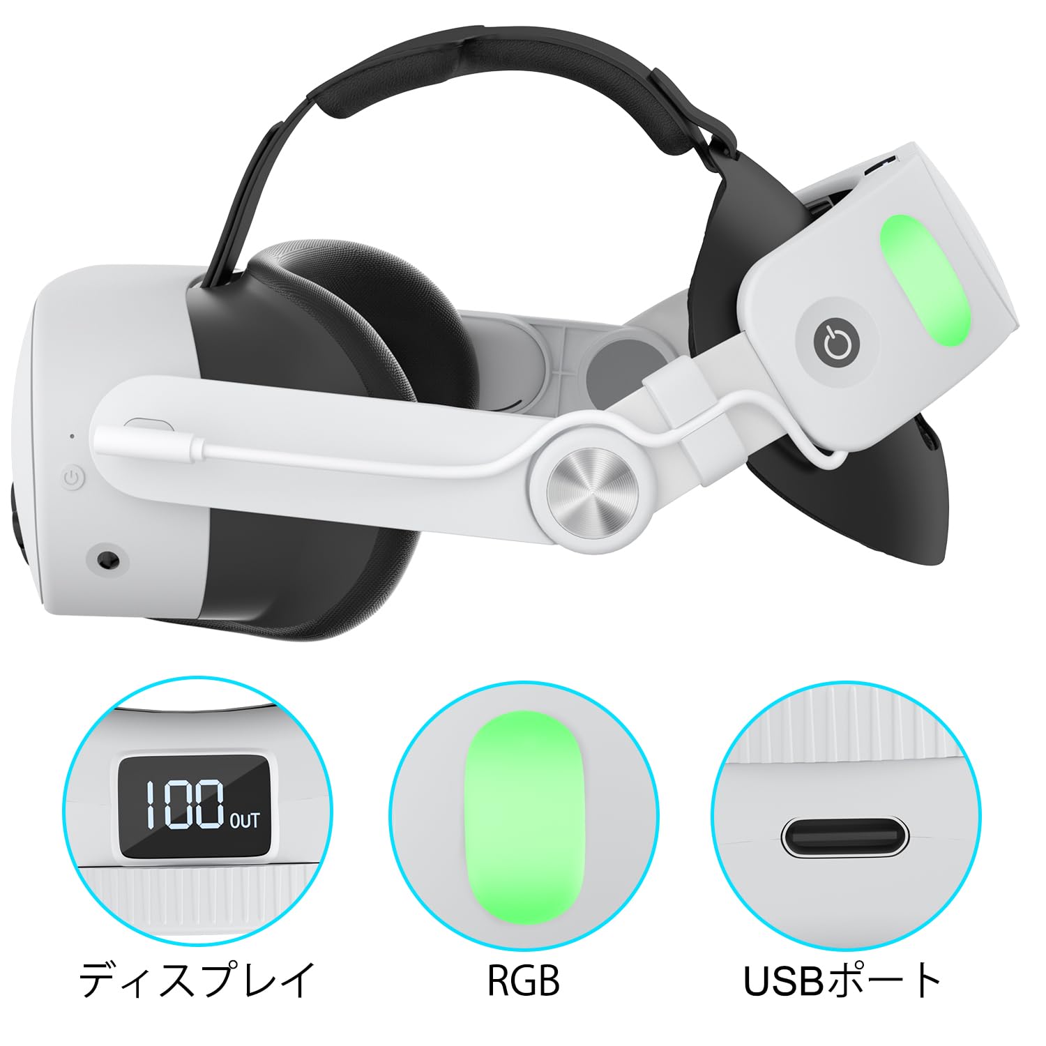 Amazon | [Iesooy] For Meta Quest 3S 用ヘッドストラップ、メタ