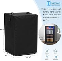 Vista 2 de Funda para refrigerador para exteriores, 600D, resistente, 100% impermeable, cubierta vertical para congelador, fundas exteriores para refrigerador.
