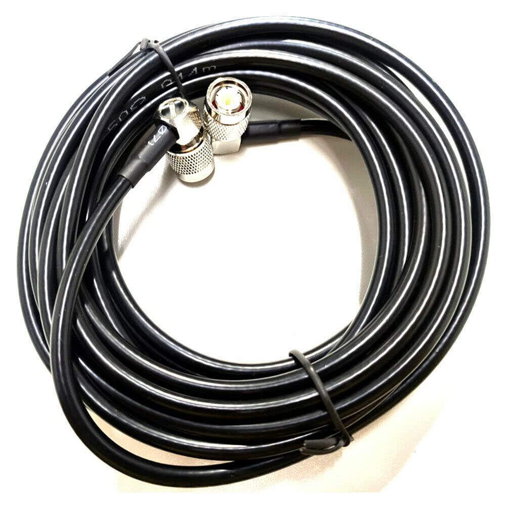 TEAMWILL Câbles d'antenne Ag Leader 90° pour GPS Trimble EZ-Guide FMX TNC mâle vers mâle 4,6 m