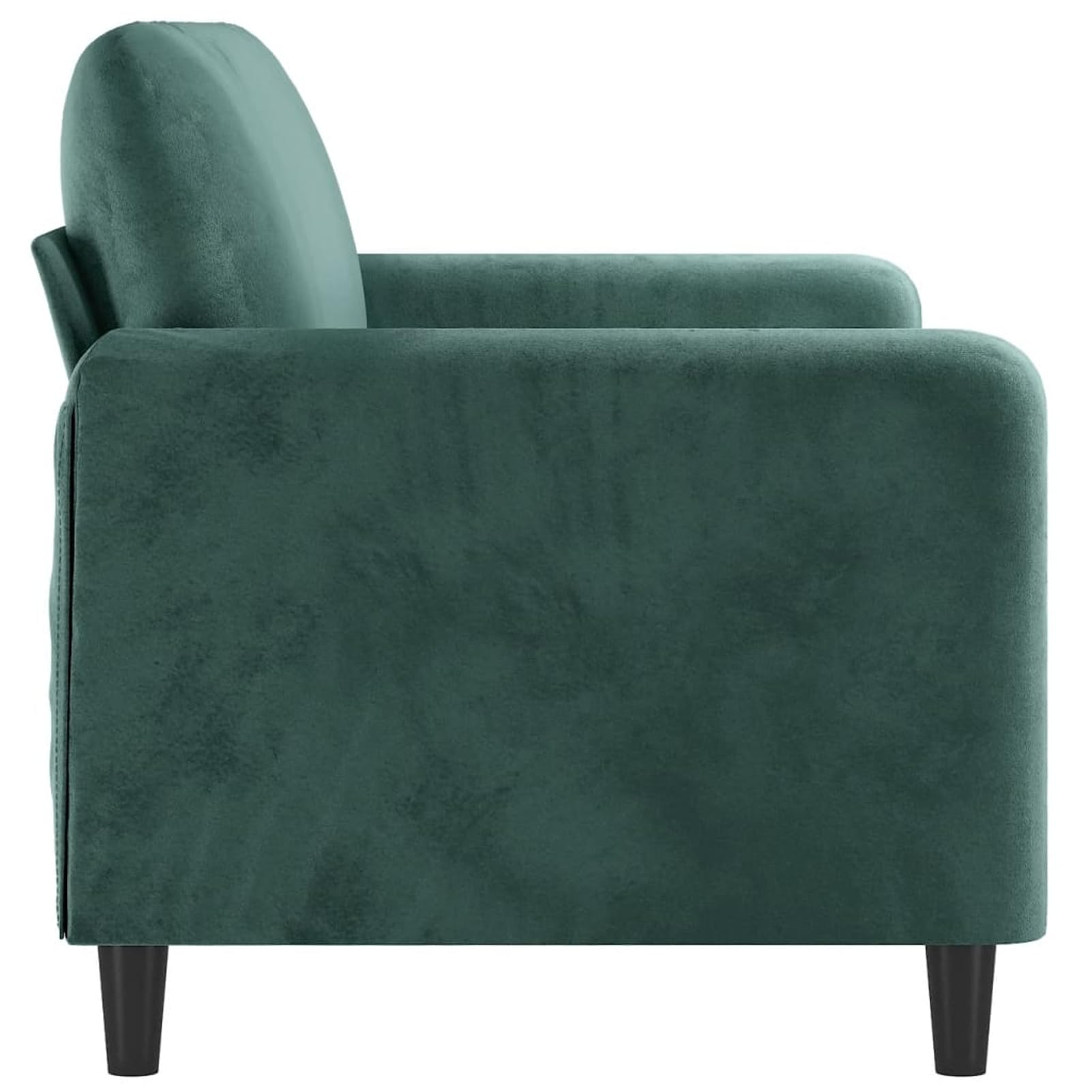 Gecheer Divano a 2 Posti Verde Scuro 140 cm in Velluto