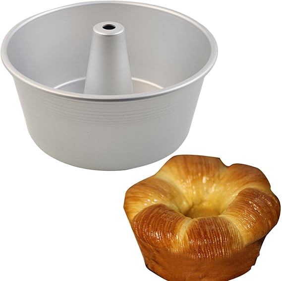Amazon アルミリングケーキパン ベーキングケーキパン 10インチの煙突ケーキ型、アルミニウムリングケーキパン、シフォンムース
