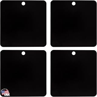 Buyers Products 8895404 Self-Adhesive Magnetic Mount Pad for Aluminum Cabs, 4 Count, for Magnetic Light Mounts, Durable Black Powdercoat, Ideal for Light Bars, Strobe Beacons and Spot Lights