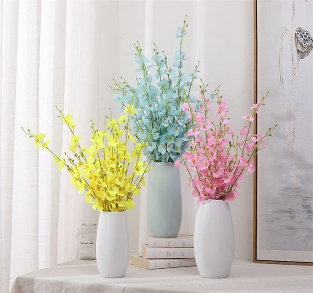 Flowers Simulation Butterfly Orchids Fake Flower Wedding Home Decoration Phalaenopsis Bouquet (Color : F) (F)