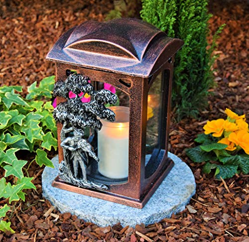 Lámpara para tumba con vela y vela para tumba