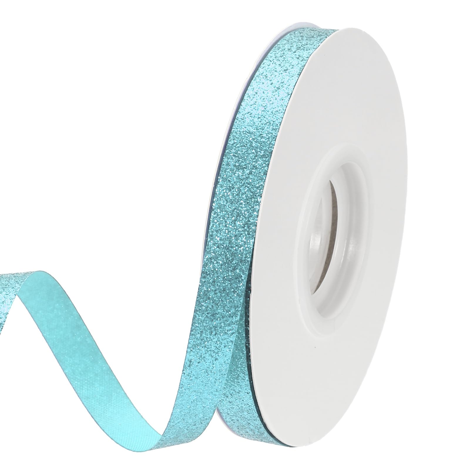 PATIKIL Sky Blue Metallic Glitter Ribbon Roll